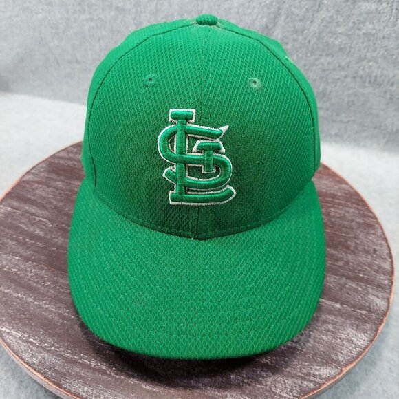 St. Louis Cardinals Green MLB Baseball Cap Clover on Side 7 1/8 - Picture 1 of 14